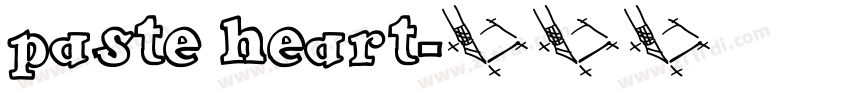 paste heart字体转换